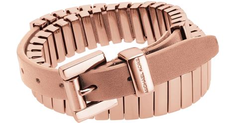 michael kors double wrap bracelet rose gold|Michael Kors gold bracelet sale.